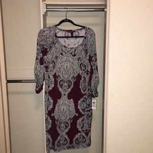Paisley Print Dress